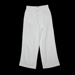vince. Pants White Wide Leg Elastic Waist Wedding Lounge Relaxed Fit sz XS